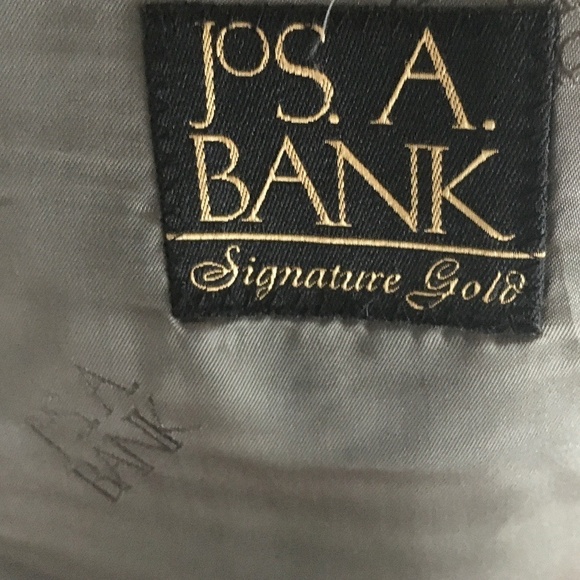 JoS. A. Bank Men’s Blazer Signature Gold Model Gordon Charcoal Gray/Cream Sz 42S - Picture 12 of 13